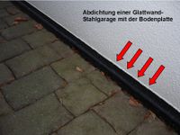 Abdichtung einer Stahlgarage mit der Bodenplatte in Wilsdruff und Leipzig sowie Dresden